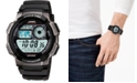 Casio Men's Digital Black Resin Strap Watch 43.7mm